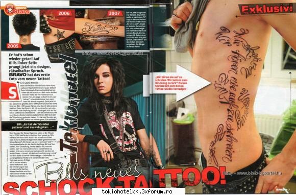 tatuajele lui bill vzt intr-o revista tatuajul deci lui